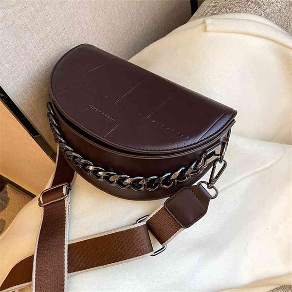 

french small women's 2021 new saddle versatile one shoulder messenger bag