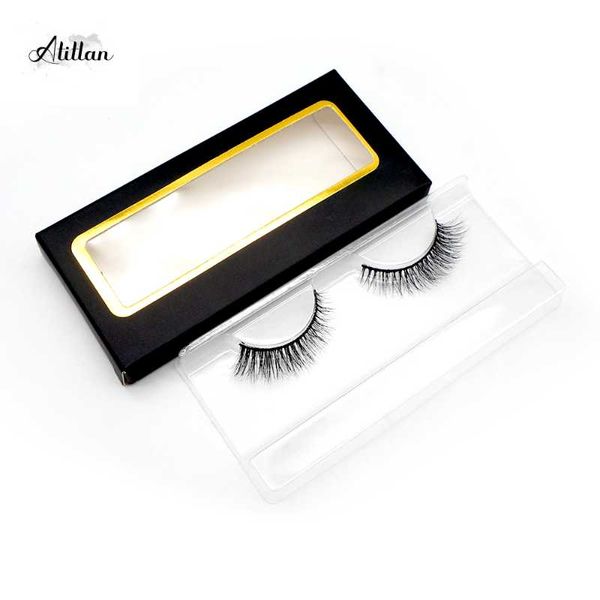 

false eyelashes atitlan makeup 3d mink lashes fluffy soft wispy volume natural long cross eye reusable eyelash