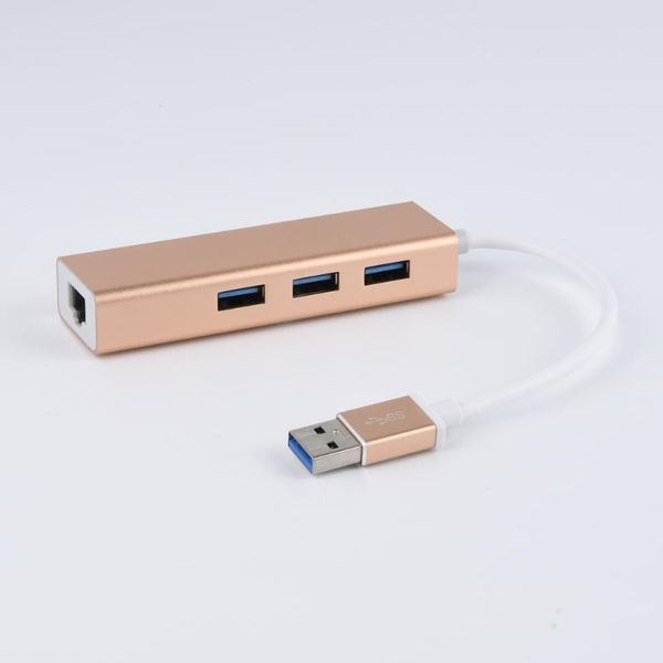 

hubs drive-3 ports usb3.0 hub type-c3.0 to gigabit ethernet lan rj45 cable adapter network card high speed data transfer