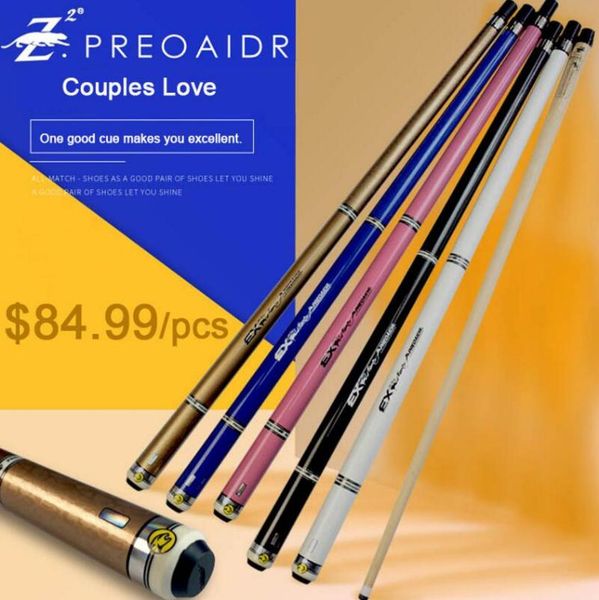 

ex billiard pool cue stick tip 10mm 11.5mm 13mm 5 colors kit professional billar black 8 durable china cues