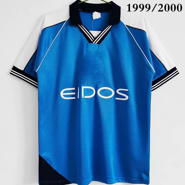 

2011/12 version retro soccer jerseys star de bruyne 17 aguero 10 silva guardiola thanland qualitÃ© chemises 1999/2000 football shirt maillot, Black;yellow