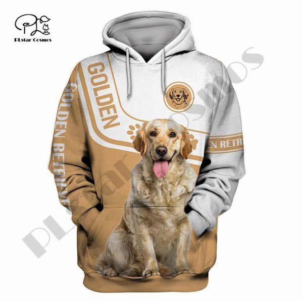 

men's hoodies & sweatshirts plstar cosmos 3dprint est golden retriever dog pet harajuku premium streetwear unique casual hoodies/swea, Black