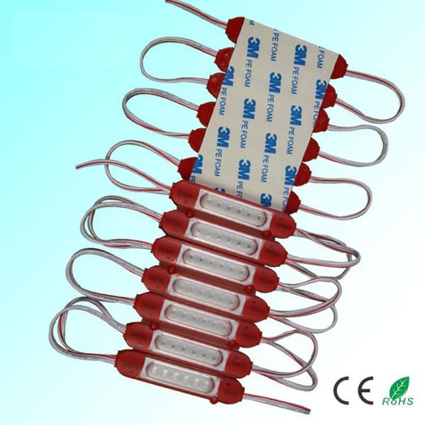 

1000pcs dc24v car truck led module back light yellow pink red green blue lightbox 5730 injection molding 2w modules