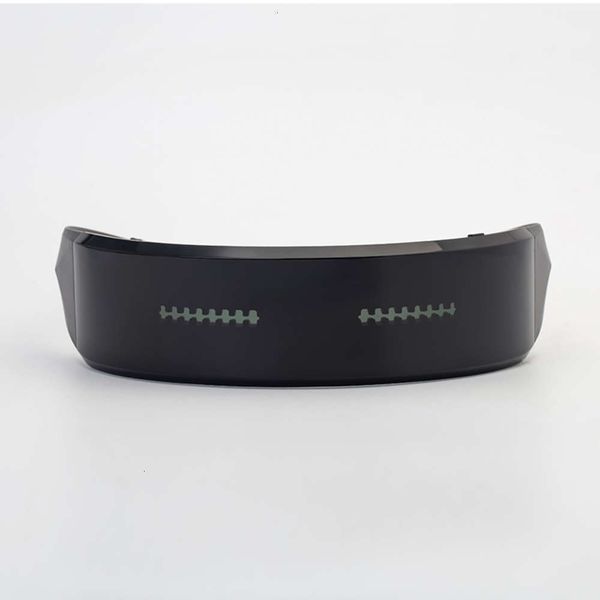 

highend accessories wholale fashion customized futuristic square frame sun glass vintage custom selling shining electronic sunglass, Black