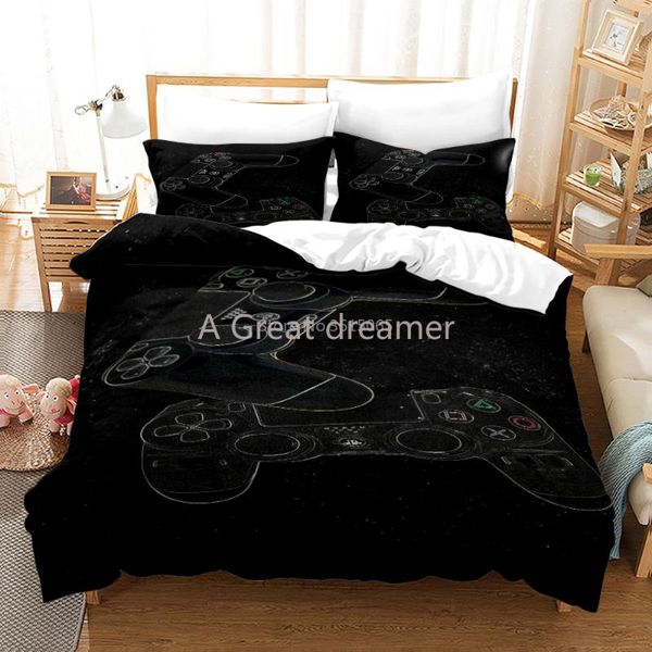 

bedding sets gamepad set gamer modern bed linen video game for boys kids gift drop