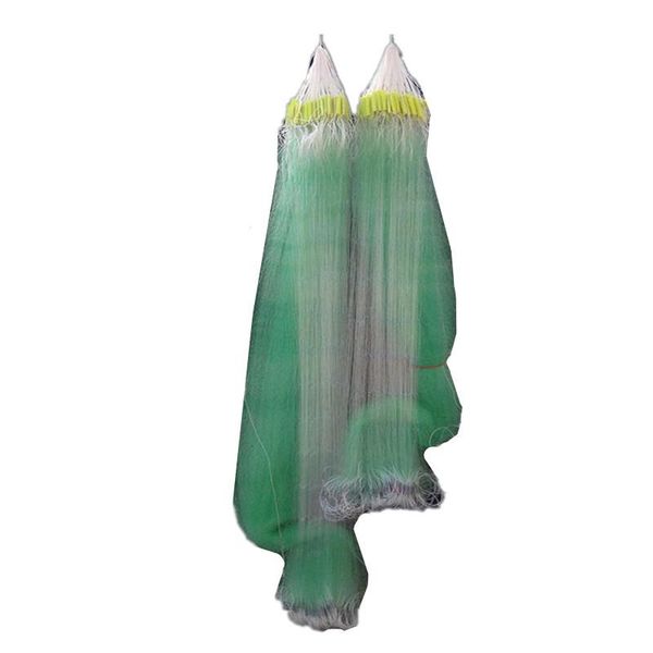 

depth 2m fishing net length 80m fish trap 3layer network 2cm-7cm mesh rede da pesca sink gill gear grid accessories