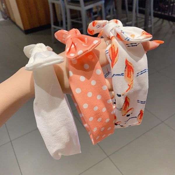 

hair accessories 3pcs/set children bowknot cute hairbands girls sweet print band headdress baby headband kids oh1860, Slivery;white