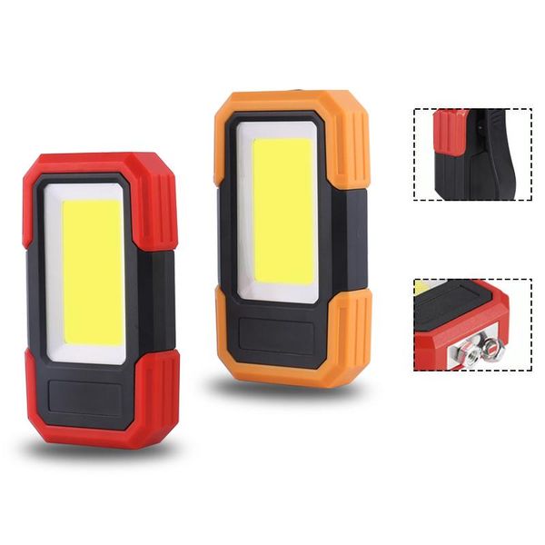 

portable lanterns led work light magnetic base clip battery cob bright handled lamp for car repair camping emergency