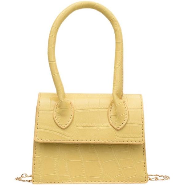 

shoulder bags mini bag female handbag 2021 stone grain crossbody small square fashion chain red yellow