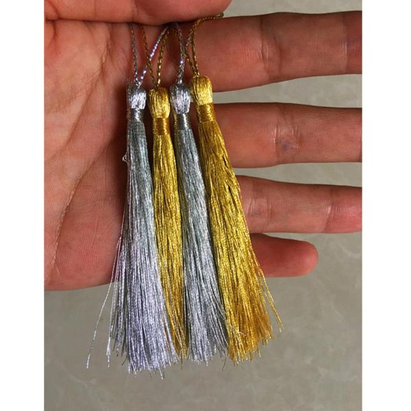 

carpets 100pcs about 13cm charm tassel home curtain accessories diy (gold)