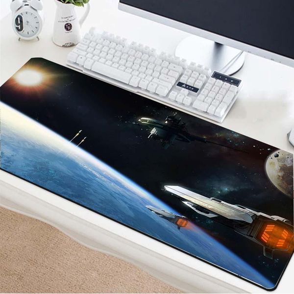 

mouse pads & wrist rests yuzuoan planet space vehicle pattern pad custom large size exquisite casual keyboard rubber anti-skid table mat