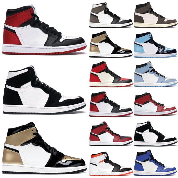

jumpman 1 1s basketball shoes mens shattered backboard unc gold 3 cactus jack obsidian banned bred toe men women trainer sports sneakers 36-