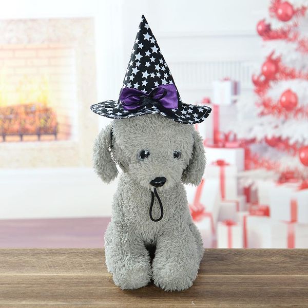 

dog apparel 1 pcs pet cat costume witch wizard hat halloween cosplay accessory