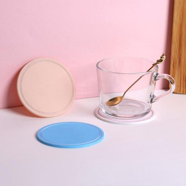 

beautiful pvc tea cup mat, antiskid high temperature resistant simple pan pad, bowl with anti scalding plastic mat mats & pads