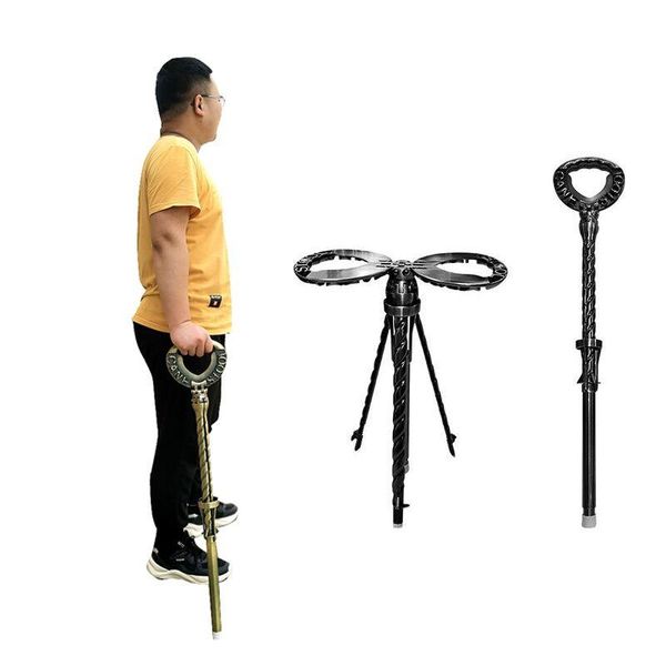 

camp furniture aluminum alloy folding adjustable crutch cane stool