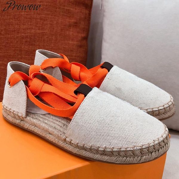 

sandals prowow colorful belt woman shoes straw solid lace up full head ladies summer cool flats rome 2021, Black