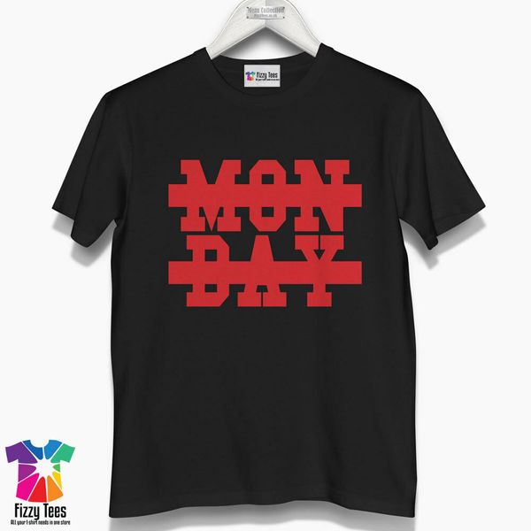 

men's erase monday t-shirt - funny t shirt for those who hate monday, White;black