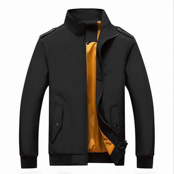 

men's jackets 2022 autumn winter casual solid color coats mens army sportswear windbreaker slim jacket men jaqueta masculino clothing, Black;brown