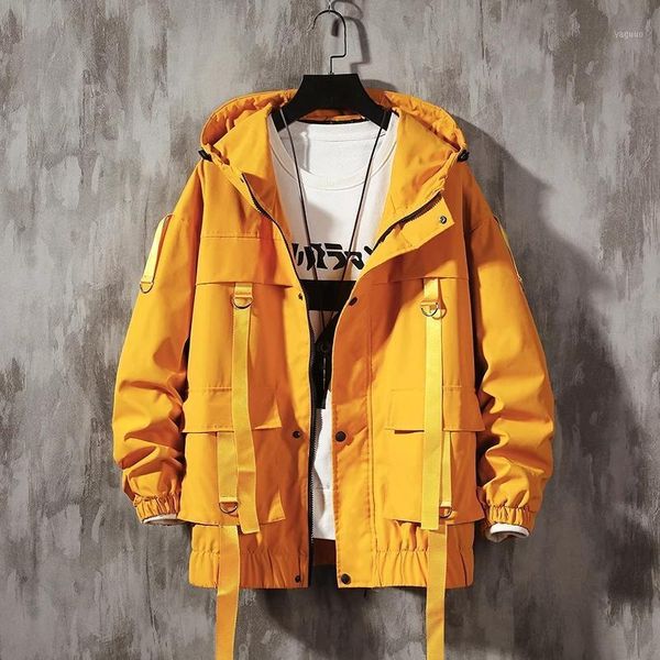 

men's jackets spring autumn man streetwear casual style jacket solid color mens windbreaker male oversize pockets brand clothing, Black;brown