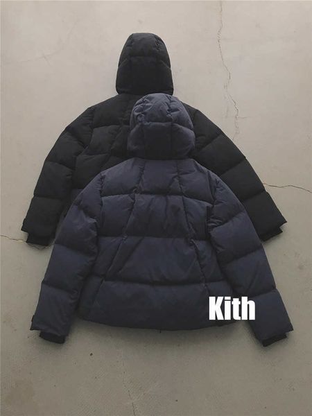 

winter reflection down coats men women 1 zipper thick coat button collar inside tag label, Black;brown