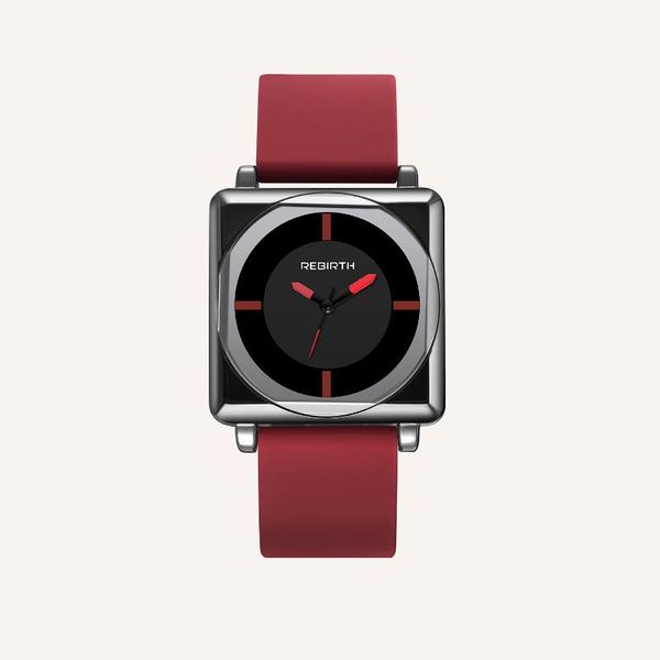 

wristwatches 2021 ladies casual quartz watch fashion simple square tape shi ying retro style automatic couple, Slivery;brown