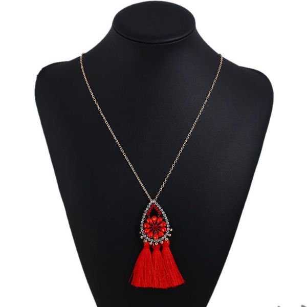 

pendant necklaces naomy&zp tassel necklace for women long maxi cute statement vintage punk ethnic fashion jewelry, Silver
