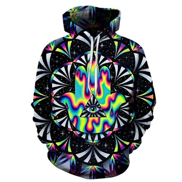 

men's hoodies & sweatshirts technology sense 3d printed latest geometric pattern men harajuku fashion hooded sweatshirt autumn winter u, Black