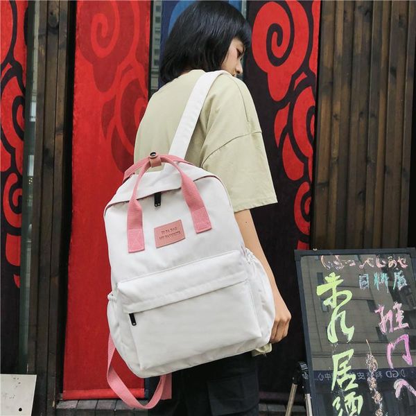

backpack fashion waterproof nylon for women multi pocket travel backpacks female school bags teenage girls book mochilas