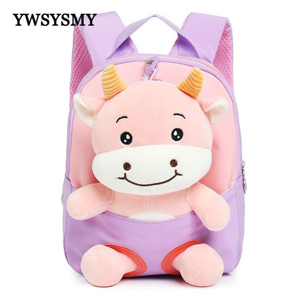 

backpack 3d cartoon animal kids school bags plush for kindergarten baby boys and girls schoolbag small backpacks 1-6y