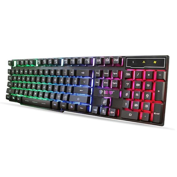 

professional backlight keyboard ergonomic usb wired gamer led gaming for pc computer keyboards