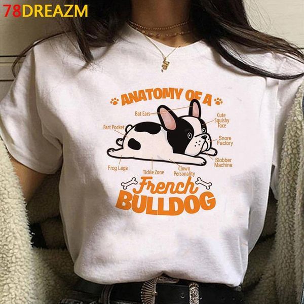 

french bulldog tees tumblr harajuku women kawaii grunge ulzzang vintage, White