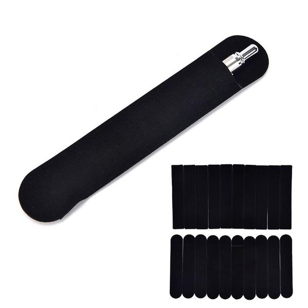 

pencil bags vintage black cloth fountain pen case bag holder sleeve pouch 10pcs/set