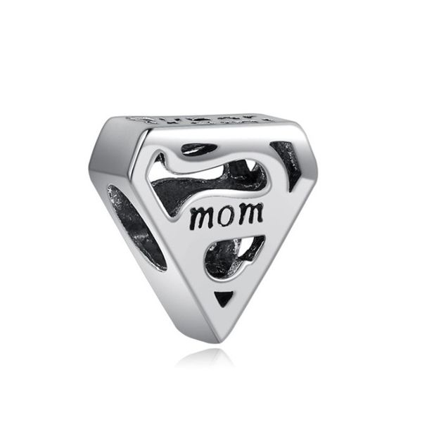 

fashion super mum charm bead women jewelry stunning design european style fit for pan bracelet bangle panza004-5, Bronze;silver