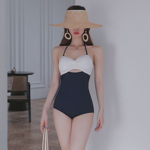 

female swimsuit trikini woman with push-up southeast asian koran underwire support back-less breasts, White;black