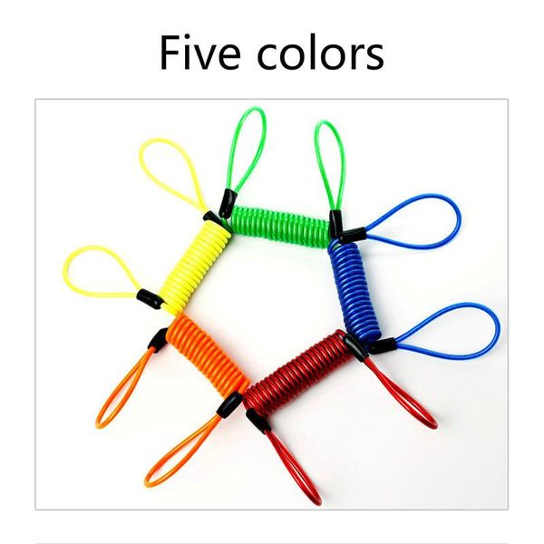 

theft protection 150 cm motorcycle anti reminder accessories luggage bag lock bicycle safety rope coil spring