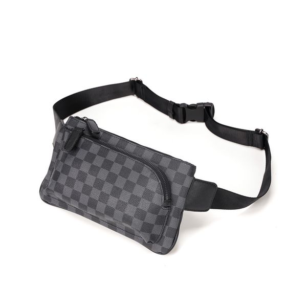 

women waist pack leather bag belt male fanny pack fashion luxury small shoulder bags for men printing wallets