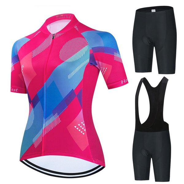 

pro cycling set ropa ciclismo mtb bike clothing maillot bicycle wear women summer racing jersey sets, Black;blue