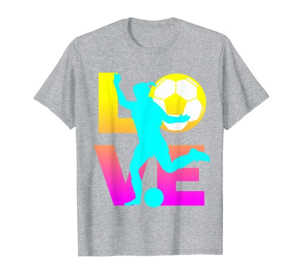 

love women teen girls soccer t-shirt, White;black