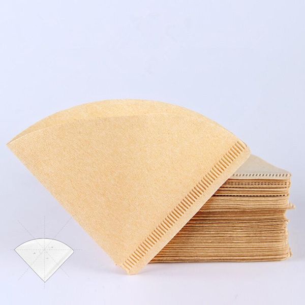 

coffee filters 1000pcs v shape filter paper cone 1-2/2-4cup for v60 dripper cups espresso drip tools