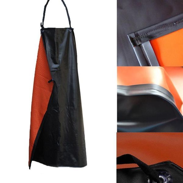 

aprons 105*75.5cm black color polyester work apron kitchen with pocket couple double-sided composite labor protection