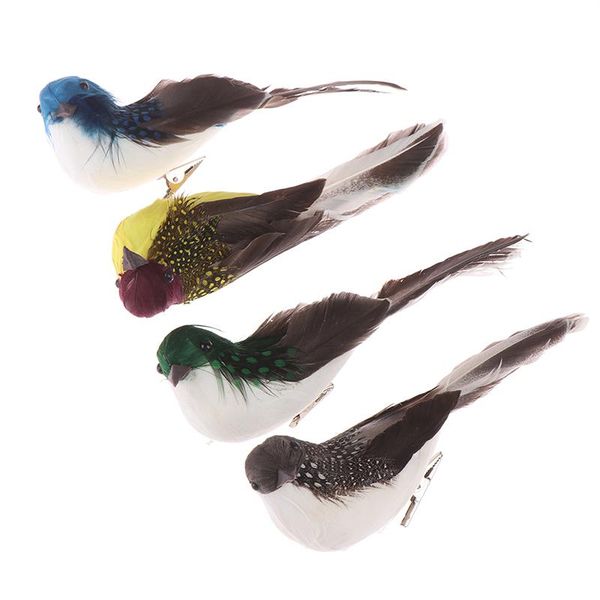 

decorative objects & figurines mini fake birds artificial feather foam doves wedding garden decoration.ornament