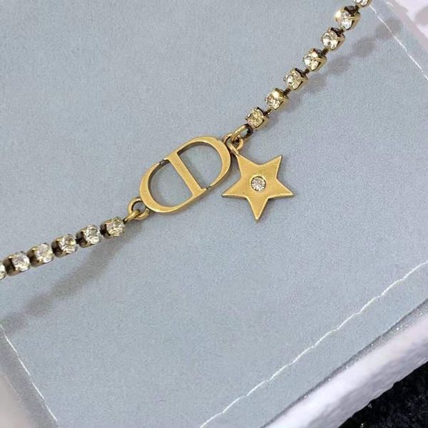 

70% off dijia 2021cd bracelet diamond star clover wrist ins net red fairy wind brass jewelry, Black