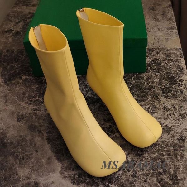 

boots fashion black pointed toe wedge short leather high heel elastic ankle street ladies party shoes work