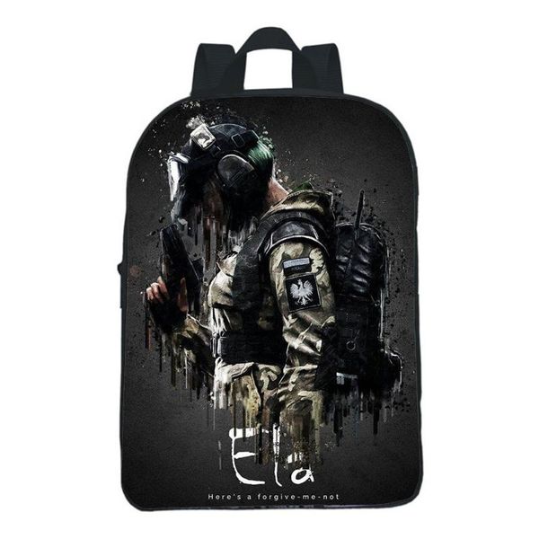 

school bags game rainbow six siege fashion backpack kids kindergarten cartoon girls boys daily bag toddler rucksack mochila
