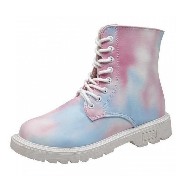 

boots women's fashion cherry pink ankle hip cool thick-soled thin 35-43 large size shoes, Black