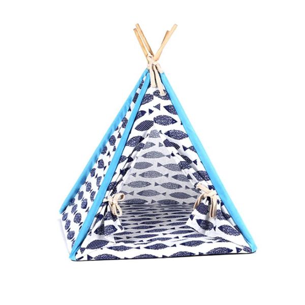

indoor outdoor foldable pet tent dog bed cat shed house kennel washable teepee with mat product supplies gifts kennels & pens