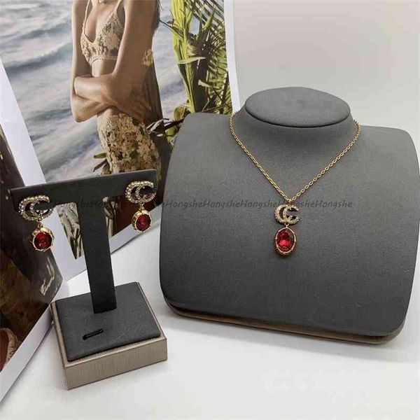 

new product in 2021 double necklace earring set, Silver