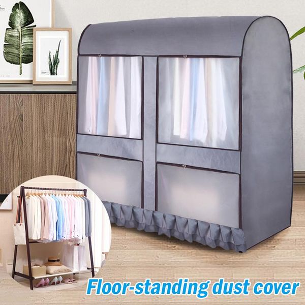

clothing & wardrobe storage ly dustproof garment rack cover large capacity protector with zipper and visible window household