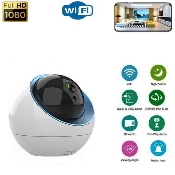 

cameras 2mp hd 1080p wireless ip camera wifi rj45 smart home ptz video surveillance two-way audio baby monitor remote viewing