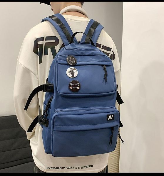 

backpack pb3524 school bag male college student large capacity simple casual female